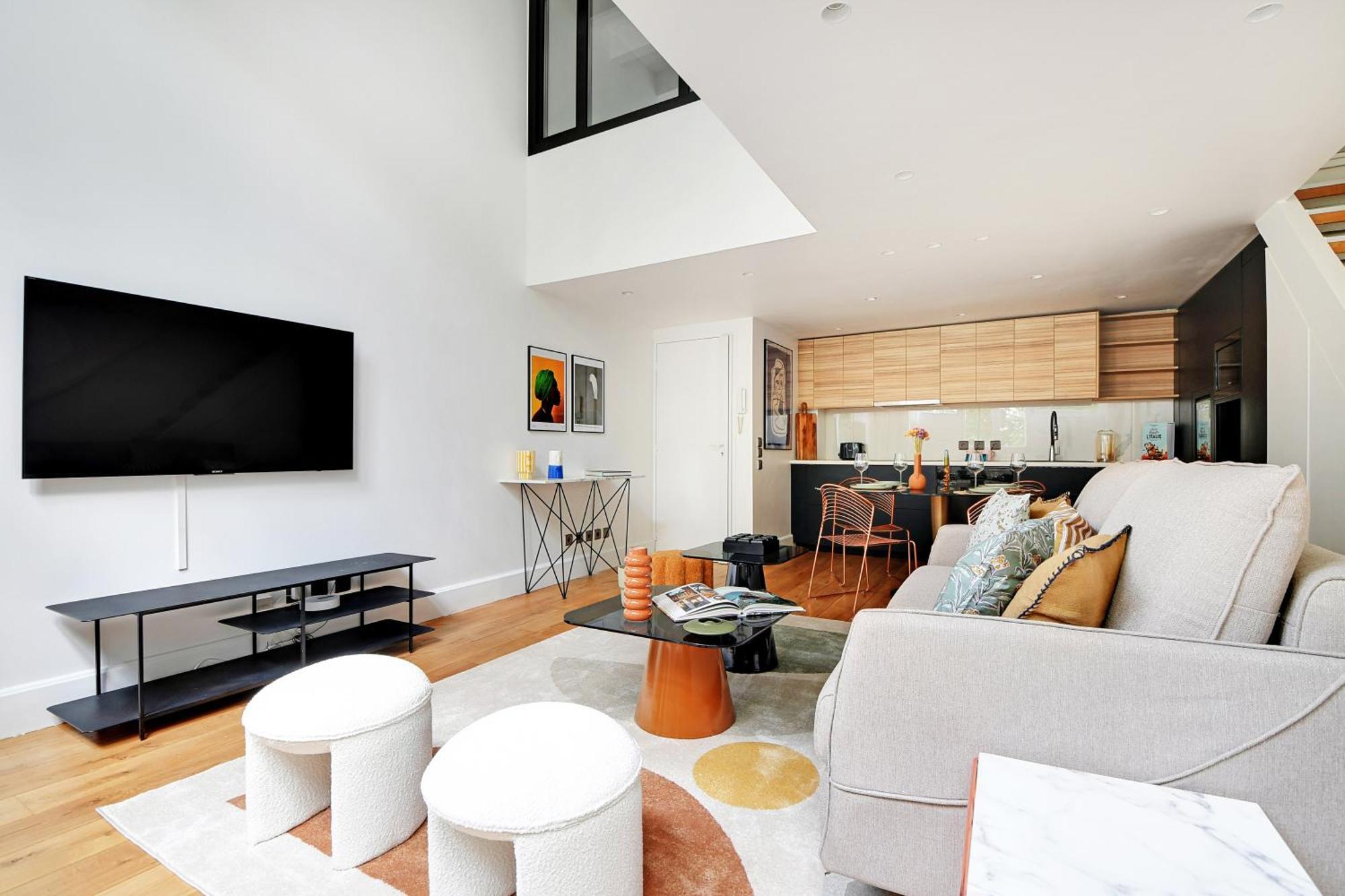 Amazing Loft 2Br - Eiffel Tower Apartamento Paris Exterior foto